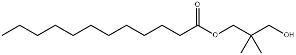 Dodecanoic acid 3-hydroxy-2,2-dimethylpropyl ester Structure