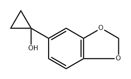 1-(Benzo[d][1,3]dioxol-5-yl)cyclopropan-1-ol Structure