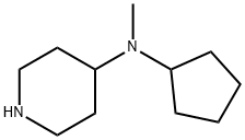 N-cyclopentyl-N-methylpiperidin-4-amine Struktur