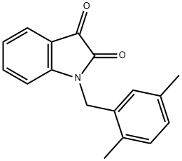 1-(2,5-Dimethylbenzyl)-1H-indole-2,3-dione Structure