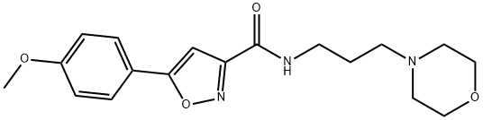 3-Isoxazolecarboxamide, 5-(4-methoxyphenyl)-N-[3-(4-morpholinyl)propyl]-|WAY-328226