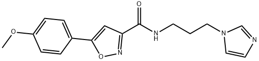688050-46-6 3-ISOXAZOLECARBOXAMIDE, N-[3-(1H-IMIDAZOL-1-YL)PROPYL]-5-(4-METHOXYPHENYL)-