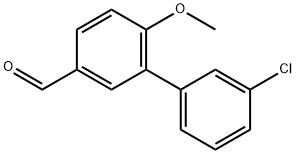 [1,1'-Biphenyl]-3-carboxaldehyde, 3'-chloro-6-methoxy- Structure