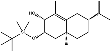 2-Naphthalenol, 3-[[(1,1-dimethylethyl)dimethylsilyl]oxy]-2,3,4,4a,5,6 ,7,8-octahydro-1,4a-dimethyl-7-(1-methylethenyl)-, [2R-(2alpha,3alpha, 4aalpha,7alpha],68961-96-6,结构式