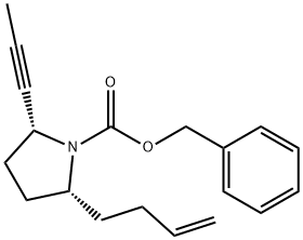 (2R,5R)-Benzyl 2-(But-3-en-1-yl)-5-(prop-1-yn-1-yl)pyrrolidine-1-carboxylate