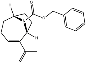 (1R,6R)-Benzyl 2-(Prop-1-en-2-yl)-9-azabicyclo[4.2.1]non-2-ene-9-carboxylate Structure