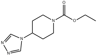 1-Piperidinecarboxylic acid, 4-(4H-1,2,4-triazol-4-yl)-, ethyl ester,690261-93-9,结构式