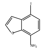 7-Benzofuranamine, 4-iodo- 化学構造式