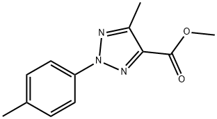 2H-1,2,3-Triazole-4-carboxylic acid, 5-methyl-2-(4-methylphenyl)-, methyl ester Structure