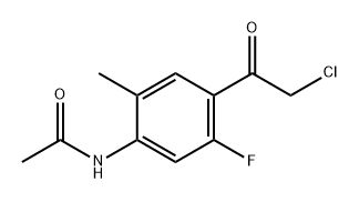 Acetamide, N-[4-(2-chloroacetyl)-5-fluoro-2-methylphenyl]- Structure