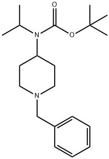 Carbamic acid, (1-methylethyl)[1-(phenylmethyl)-4-piperidinyl]-, 1,1-dimethylethyl ester (9CI) Struktur