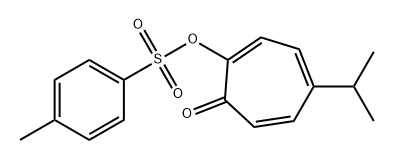 2,4,6-Cycloheptatrien-1-one, 5-(1-methylethyl)-2-[[(4-methylphenyl)sulfonyl]oxy]- 化学構造式