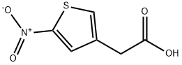 3-Thiopheneacetic acid, 5-nitro- Structure