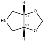 (3aR,6aS)-rel-tetrahydro-4H-1,3-Dioxolo[4,5-c]pyrrole (Relative struc) Structure
