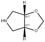 (3aR,6aS)-rel-tetrahydro-4H-1,3-Dioxolo[4,5-c]pyrrole (Relative struc) Struktur