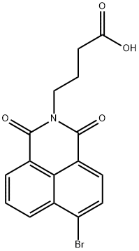 1H-Benz[de]isoquinoline-2(3H)-butanoic acid, 6-bromo-1,3-dioxo- 化学構造式