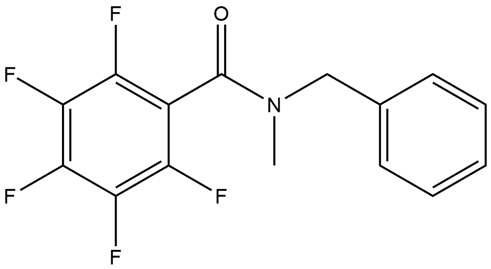 2,3,4,5,6-Pentafluoro-N-methyl-N-(phenylmethyl)benzamide 结构式