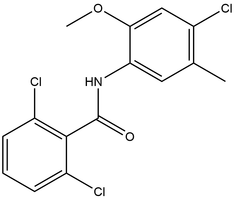 2,6-Dichloro-N-(4-chloro-2-methoxy-5-methylphenyl)benzamide Structure