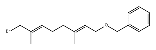 Benzene, [[[(2E,6E)-8-bromo-3,7-dimethyl-2,6-octadien-1-yl]oxy]methyl]-