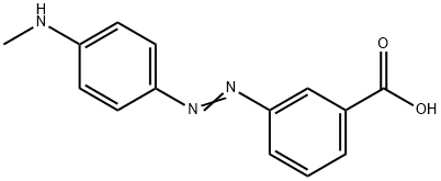 Benzoic acid, 3-[2-[4-(methylamino)phenyl]diazenyl]- Structure