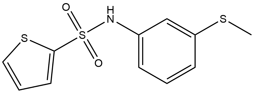 N-[3-(Methylthio)phenyl]-2-thiophenesulfonamide Structure