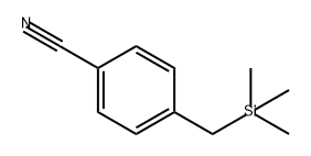 4-((三甲硅基)甲基)苄腈, 69380-93-4, 结构式