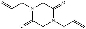 1,4-Diallylpiperazine-2,5-dione 化学構造式