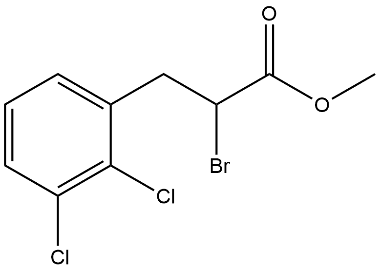 Benzenepropanoic acid, α-bromo-2,3-dichloro-, methyl ester Struktur