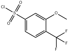 Benzenesulfonyl chloride, 3-methoxy-4-(trifluoromethyl)- Structure
