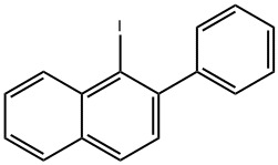 1-ヨード-2-フェニルナフタレン 化学構造式