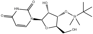 Uridine, 3'-O-[(1,1-dimethylethyl)dimethylsilyl]- Structure