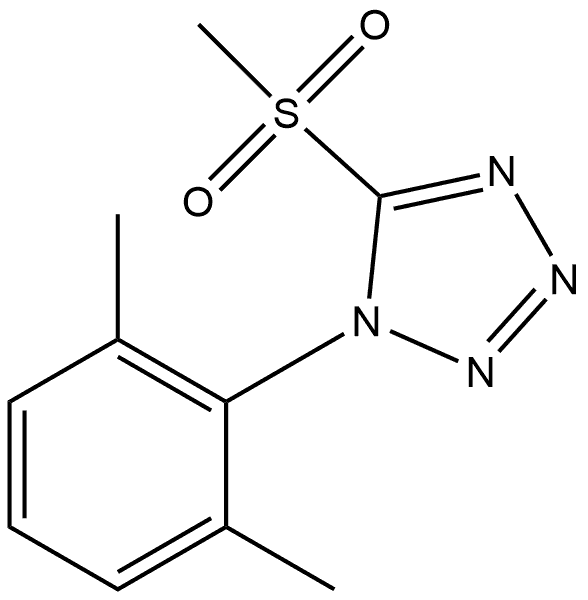 1-(2,6-Dimethylphenyl)-5-(methylsulfonyl)-1H-tetrazole Structure