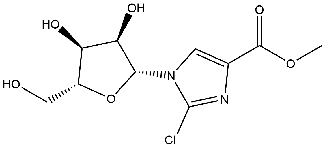 1H-Imidazole-4-carboxylic acid, 2-chloro-1-β-D-ribofuranosyl-, methyl ester