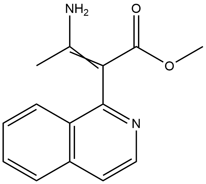 1-Isoquinolineacetic acid, α-(1-aminoethylidene)-, methyl ester