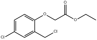 Acetic acid, 2-[4-chloro-2-(chloromethyl)phenoxy]-, ethyl ester,6964-25-6,结构式