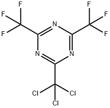 1,3,5-Triazine, 2-(trichloromethyl)-4,6-bis(trifluoromethyl)- Structure