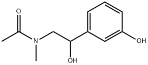 Acetamide, N-[2-hydroxy-2-(3-hydroxyphenyl)ethyl]-N-methyl- Structure