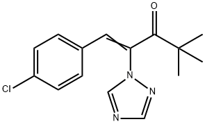 1-Penten-3-one, 1-(4-chlorophenyl)-4,4-dimethyl-2-(1H-1,2,4-triazol-1-yl)- Structure