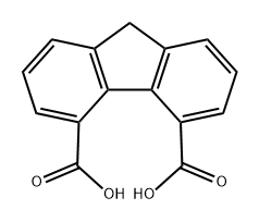 9H-Fluorene-4,5-dicarboxylic acid Struktur