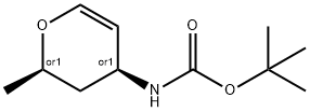 Carbamic acid, [(2R,4S)-3,4-dihydro-2-methyl-2H-pyran-4-yl]-, 1,1- 化学構造式