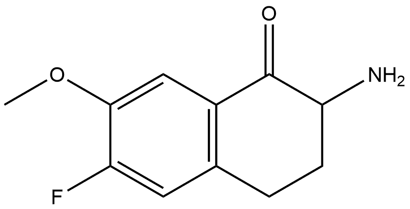 2-amino-6-fluoro-7-methoxy-3,4-dihydronaphthalen-1(2H)-one Structure