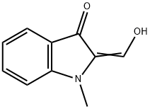 3H-Indol-3-one,1,2-dihydro-2-(hydroxymethylene)-1-methyl-(9CI) Structure
