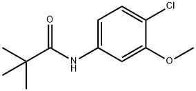 Propanamide, N-(4-chloro-3-methoxyphenyl)-2,2-dimethyl- Struktur