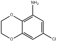 1,4-Benzodioxin-5-amine, 7-chloro-2,3-dihydro- Structure