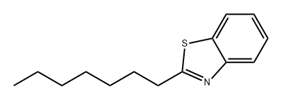 Benzothiazole, 2-heptyl- 结构式