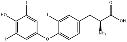 3,3',5'-D,L-triiodothyronine,70-39-3,结构式