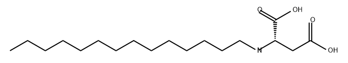 L-Aspartic acid, N-tetradecyl- Structure