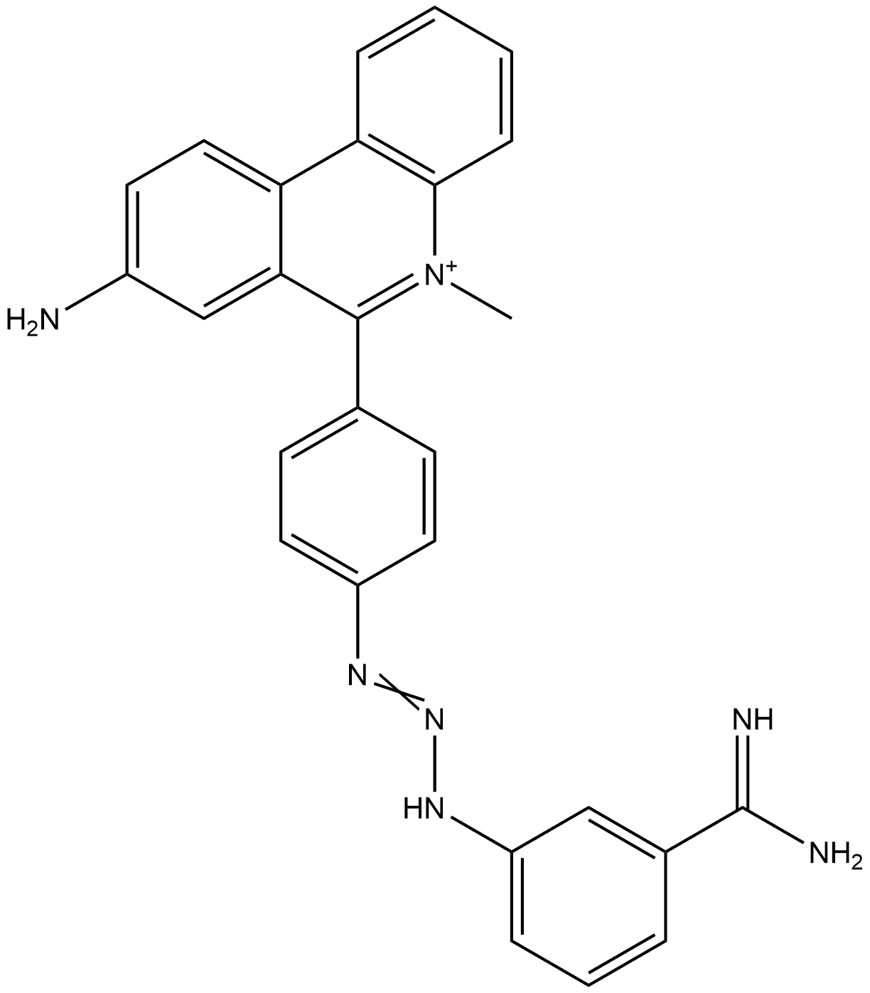 Isometamidium Impurity 10 化学構造式