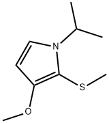 1H-Pyrrole,3-methoxy-1-(1-methylethyl)-2-(methylthio)-(9CI) Structure