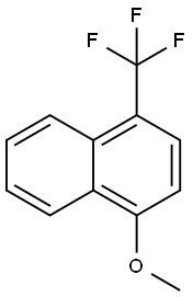 Naphthalene, 1-methoxy-4-(trifluoromethyl)- 化学構造式